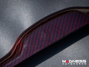 FIAT 500 Trunk Handle - Carbon Fiber - Red Candy FIAT 500 Trunk Handle - Carbon Fiber - Red Candy